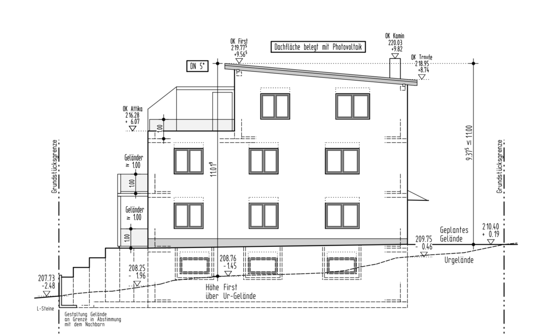Neubau eines Mehrfamilienwohnhauses